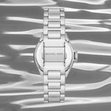 Buy Shop Michael Kors Camille Three Hand Silver Dial Silver Steel Strap Watch For Women - MK7259 USA Online