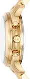 Buy Shop Michael Kors Runway Chronograph Gold Dial Gold Steel Strap Watch For Women - MK7326 USA Online