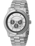 Buy Shop Michael Kors Runway Chronograph Silver Dial Silver Steel Strap Watch for Men - MK8060 USA Online