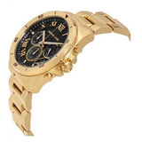Buy Shop Michael Kors Brecken Chronograph Quartz Black Dial Gold Steel Strap Watch For Men - MK8481 USA Online