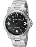 Buy Shop Michael Kors Paxton Analog Black Dial Silver Steel Strap Watch For Men - MK8500 USA Online