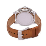 Buy Shop Michael Kors Ryker Chronograph Analog Blue Dial Brown Leather Strap Watch For Men - MK8518 USA Online