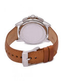 Buy Shop Michael Kors Ryker Chronograph Analog Blue Dial Brown Leather Strap Watch For Men - MK8518 USA Online