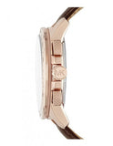 Buy Shop Michael Kors Ryker Analog Gray Dial Brown Leather Strap Watch For Men - MK8519 USA Online