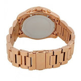Buy Shop Michael Kors Brecken Chronograph Analog Black Dial Rose Gold Steel Strap Watch For Women - MK8563 USA Online