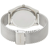 Buy Shop Michael Kors Slim Runway Analog Black Dial Silver Mesh Bracelet Watch For Men - MK8606 USA Online