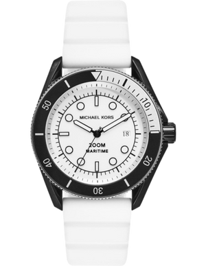 Buy Shop Michael Kors Maritime Analog White Dial White Silicone Strap Watch for Men - MK9159 USA Online