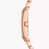 Buy Shop Michael Kors Monroe Three Hand Rose Gold Dial Rose Gold Steel Strap Watch for Women - MKO1032 USA Online