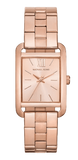 Buy Shop Michael Kors Monroe Three Hand Rose Gold Dial Rose Gold Steel Strap Watch for Women - MKO1032 USA Online