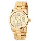 Buy Shop Michael Kors Runway Gold Dial Gold Steel Strap Watch for Women - MK5706 USA Online