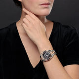 Buy Shop Michael Kors Blair Chronograph Black Dial Two Tone Steel Strap Watch For Women - MK6093 USA Online