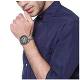 Buy Shop Michael Kors Layton Chronograph Black Dial Two Tone Steel Strap Watch For Men - MK8784 USA Online