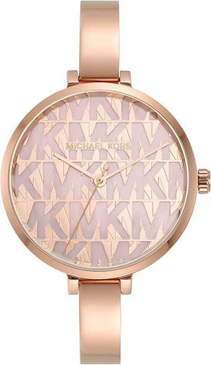 Buy Shop Michael Kors Naia Quartz Rose Gold Dial Rose Gold Steel Strap Watch for Women - MK4679 USA Online