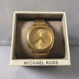 Buy Shop Michael Kors Nia Quartz Gold Dial Gold Steel Strap Watch For Women - MK3989 USA Online