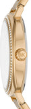 Buy Shop Michael Kors Nia Quartz Gold Dial Gold Steel Strap Watch For Women - MK3989 USA Online