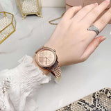 Buy Shop Michael Kors Nia Quartz Rose Gold Dial Rose Gold Steel Strap Watch For Women - MK3990 USA Online