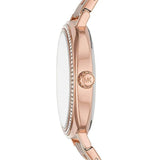 Buy Shop Michael Kors Nia Quartz Rose Gold Dial Rose Gold Steel Strap Watch For Women - MK3990 USA Online