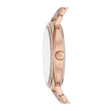 Buy Shop Michael Kors Nia Quartz Rose Gold Dial Rose Gold Steel Strap Watch For Women - MK3990 USA Online