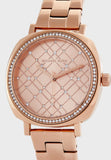 Buy Shop Michael Kors Nia Quartz Rose Gold Dial Rose Gold Steel Strap Watch For Women - MK3990 USA Online