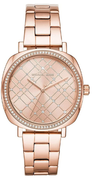 Buy Shop Michael Kors Nia Quartz Rose Gold Dial Rose Gold Steel Strap Watch For Women - MK3990 USA Online