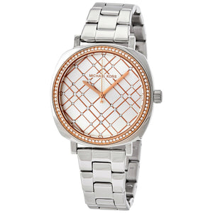 Buy Shop Michael Kors Nia Quartz Silver Dial Silver Steel Strap Watch For Women - MK3988 USA Online