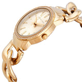 Buy Shop Michael Kors Nini Three Hand Gold Dial Gold Steel Strap Watch For Women - MK3235 USA Online