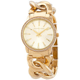 Buy Shop Michael Kors Nini Three Hand Gold Dial Gold Steel Strap Watch For Women - MK3235 USA Online