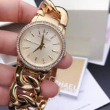 Buy Shop Michael Kors Nini Quartz Crystals Rose Gold Dial Rose Go Watch For Women - MK3236 USA Online