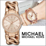 Buy Shop Michael Kors Nini Quartz Crystals Rose Gold Dial Rose Go Watch For Women - MK3236 USA Online