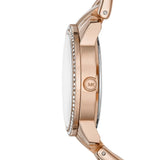 Buy Shop Michael Kors Nini Quartz Crystals Rose Gold Dial Rose Go Watch For Women - MK3236 USA Online