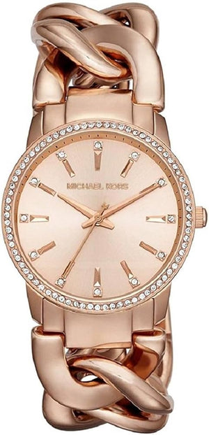 Buy Shop Michael Kors Nini Quartz Crystals Rose Gold Dial Rose Go Watch For Women - MK3236 USA Online