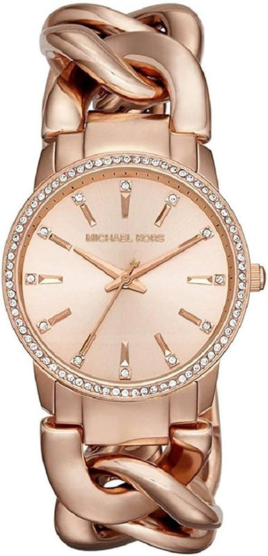Buy Shop Michael Kors Nini Quartz Crystals Rose Gold Dial Rose Go Watch For Women - MK3236 USA Online