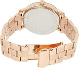 Buy Shop Michael Kors Noire Black Dial Rose Gold Steel Strap Watch for Women - MK3585 USA Online