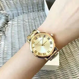 Buy Shop Michael Kors Norie Gold Dial Gold Steel Strap Watch for Women - MK3560 USA Online