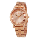 Buy Shop Michael Kors Norie Rose Gold Dial Rose Gold Steel Strap Watch for Women - MK3561 USA Online
