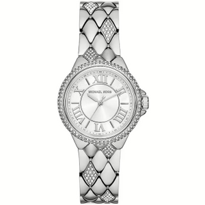 Buy Shop Michael Kors Camille Pave Crystals Silver Dial Silver Steel Strap Watch for Women - MK4804 USA Online