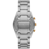 Buy Shop Michael Kors Accelerator Chronograph White Dial Silver Steel Strap Watch For Men - MK9112 USA Online