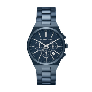 Buy Shop Michael Kors Lennox Chronograph Blue Dial Blue Steel Strap Watch For Women - MK9147 USA Online