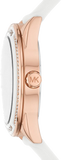 Buy Shop Michael Kors Oversized Sport Quartz White Dial White Rubber Strap Watch For Women - MK6945 USA Online