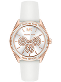 Buy Shop Michael Kors Oversized Sport Quartz White Dial White Rubber Strap Watch For Women - MK6945 USA Online