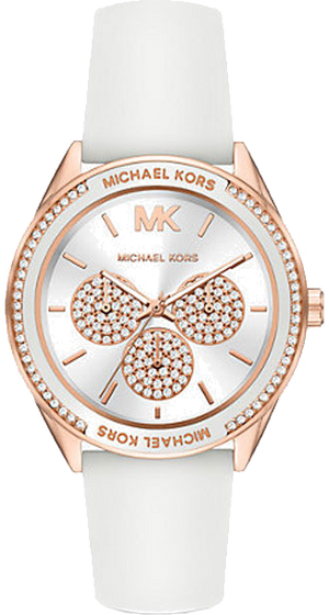 Buy Shop Michael Kors Oversized Sport Quartz White Dial White Rubber Strap Watch For Women - MK6945 USA Online