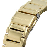 Buy Shop Michael Kors Parker Analog Crystals Gold Dial Gold Steel Strap Watch For Women - MK7283 USA Online