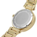 Buy Shop Michael Kors Parker Analog Crystals Gold Dial Gold Steel Strap Watch For Women - MK7283 USA Online