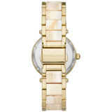 Buy Shop Michael Kors Parker Analog Gold Dial Gold Steel Strap Watch For Women - MK6833 USA Online