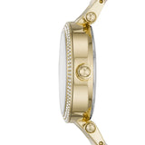 Buy Shop Michael Kors Parker Analog Gold Dial Gold Steel Strap Watch For Women - MK6833 USA Online
