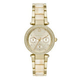 Buy Shop Michael Kors Parker Analog Gold Dial Gold Steel Strap Watch For Women - MK6833 USA Online