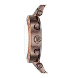 Buy Shop Michael Kors Parker Analog Quartz Brown Dial Brown Steel Strap Watch For Women - MK6378 USA Online