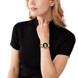 Buy Shop Michael Kors Parker Black Dial Cheetah Print Brown Leather Strap Watch For Women - MK4723 USA Online