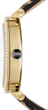 Buy Shop Michael Kors Parker Black Dial Cheetah Print Brown Leather Strap Watch For Women - MK4723 USA Online