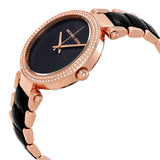 Buy Shop Michael Kors Parker Mother of Pearl Black Dial Two Tone Steel Strap Watch for Women - MK6414 USA Online